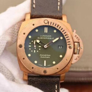 Replica Panerai Luminor Submersible 1950 Bronzo PAM00382 VS Factory V2 Green Dial watch