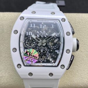 Replica Richard Mille RM011-FM KV Factory White Ceramic Skeleton Dial watch