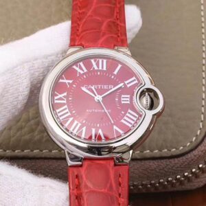 Replica Ballon Bleu De Cartier 33MM WSBB0022 TW Factory Red Dial watch