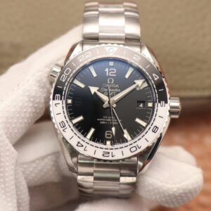 Replica Omega Seamaster GMT 215.30.44.22.01.001 VS Factory Black White Bezel watch