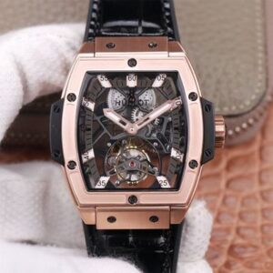 Replica Hublot Masterpiece Tourbillon 906.OX.0123.VR.AES13 JB Factory Rose Gold White Hour watch