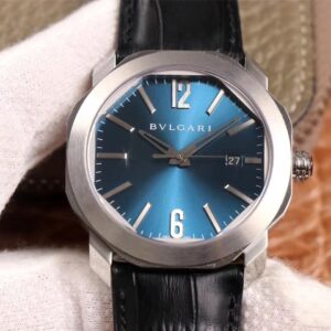 Replica Bvlgari Octo 102429 BV Factory Light Blue Dial watch