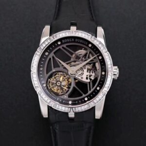 Replica Roger Dubuis Excalibur RDDBEX0393 JB Factory Hollow Tourbillon V3 Diamond watch