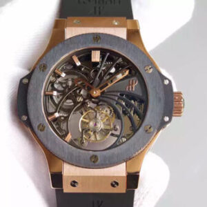 Replica Hublot Big Bang Hollow Tourbillon Skeleton Dial watch