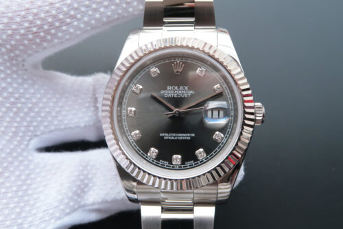 Replica Rolex Datejust M126334-0005 EW Factory Grey Dial watch