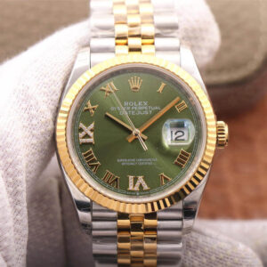 Replica Rolex Datejust M126233-0025 EW Factory Olive Green Dial watch