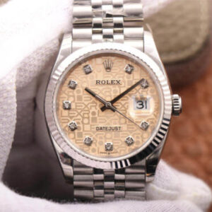 Replica Rolex Datejust M126234-0023 36MM EW Factory Diamond-Studded Dial watch