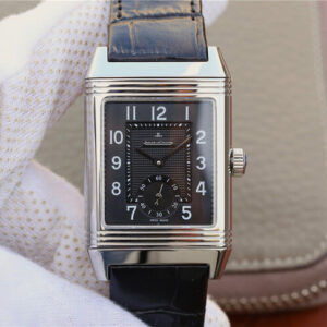 Replica Jaeger-LeCoultre Reverso Q3738470 Black Cowhide Strap watch