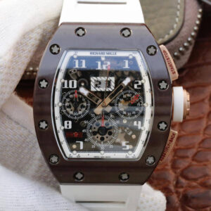 Replica Richard Mille RM011 KV Factory Brown Ceramic Case watch