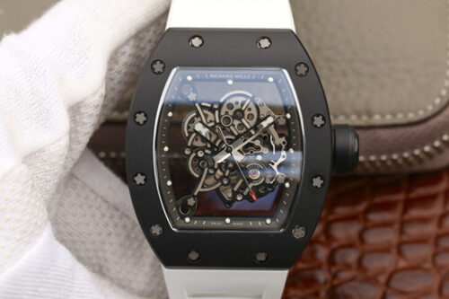 Replica Richard Mille RM055 KV Factory White Strap watch