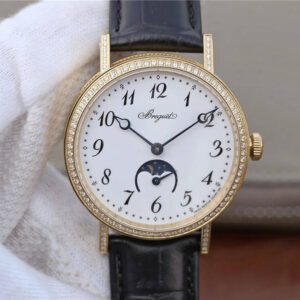 Replica Breguet Classique Moonphase 9087BB/29/964 TW Factory Yellow Gold watch