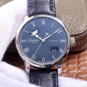 Replica Glashutte Senator 1-36-04 V9 Factory Blue Dial watch