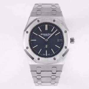 Replica Audemars Piguet Royal Oak 15202ST.OO.1240ST.01 KZ Factory Blue Dial watch