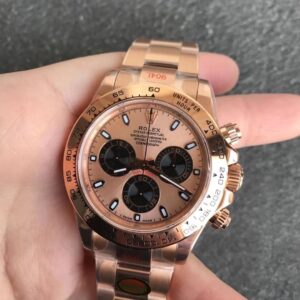 Replica Rolex Daytona m116505-0009 Noob Factory Rose Gold Champagne Dial watch