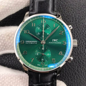 Replica IWC Portugieser IW371615 ZF Factory Green Dial watch