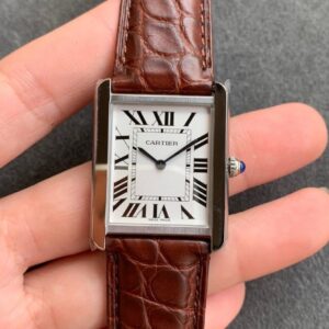 Replica Cartier Tank WSTA0028 K11 Factory Brown Strap watch