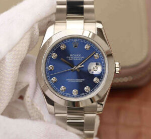 Replica Rolex Datejust M126300 EW Factory Diamond-set Blue Dial - AR Replica Watches