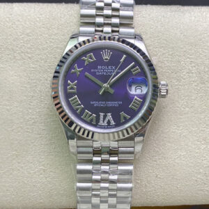 Replica Rolex Datejust M178274-0088 EW Factory Purple Dial - AR Replica Watches