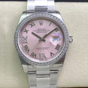 Replica Rolex Datejust M126284RBR-0024 EW Factory Pink Dial watch