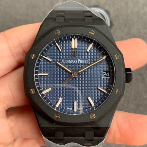 Replica Audemars Piguet Royal Oak 15500 DLC Version ZF Factory Frosted Case Watch