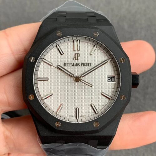 Replica Audemars Piguet Royal Oak 15500 DLC Version ZF Factory Frosted Case Watch