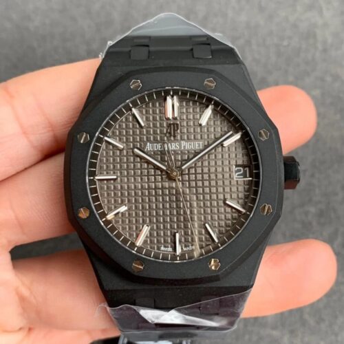 Replica Audemars Piguet Royal Oak 15500 DLC Version ZF Factory Frosted Case Watch