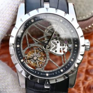 Replica Roger Dubuis Excalibur RDDBEX0393 JB Factory Alligator Strap Watch