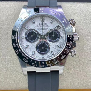 Replica Rolex Daytona M116519LN-0038 Noob Factory Smoke Grey Rubber Strap Watch