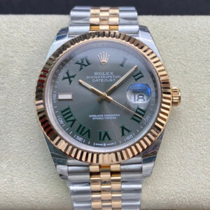 Replica Rolex Datejust M126331-0016 EW Factory Green Dial Watch