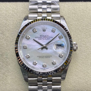 Replica Rolex Datejust 178384-NG-63160 31MM EW Factory Stainless Steel Strap Watch