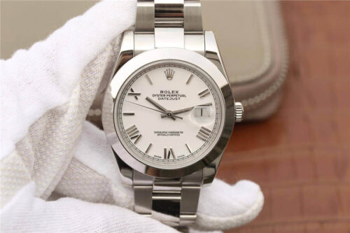 Replica Rolex Datejust 41MM EW Factory Stainless Steel Strap Watch