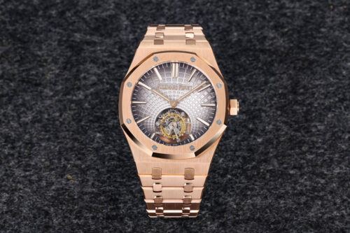 Replica Audemars Piguet Royal Oak Tourbillon 26530OR.OO.1220OR.01 R8 Factory Gold Strap Watch