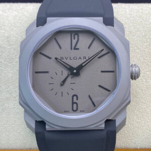 Replica Bvlgari Octo Finissimo BV Factory Rubber Strap Watch