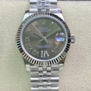 Replica Rolex Datejust M278274-0028 31MM EW Factory Gray Stainless Steel Strap Watch