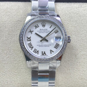 Replica Rolex Datejust M278384RBR-0013 31MM EW Factory Diamond-Set Bezel Watch