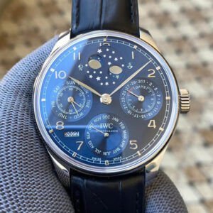 Replica IWC Portuguese Perpetual Calendar IW503401 APS Factory Stainless Steel Bezel Watch