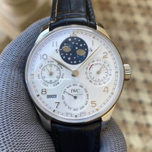 Replica IWC Portuguese Perpetual Calendar IW503406 APS Factory Black Strap Watch