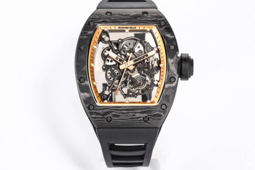 Replica Richard Mille RM055 NTPT BBR Factory Carbon Fiber Black Rubber Strap Watch