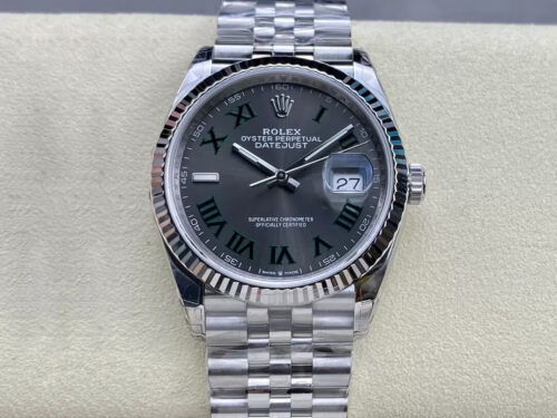 Replica Rolex Datejust M126234-0045 36MM VS Factory Gray Dial Watch