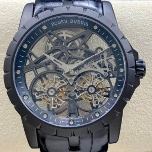 Replica Roger Dubuis Excalibur RDDBEX0364 YS Factory Tourbillon Black Strap Watch