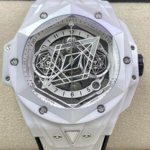 Replica Hublot Big Bang Sang Bleu II 418.HX.2001.RX.MXM21 BB Factory White Ceramic Case Watch