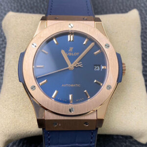 Replica Hublot Classic Fusion 542.OX.7180.LR 42MM WWF Factory Blue Strap Watch