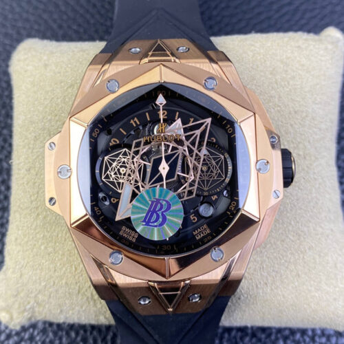 Replica Hublot Big Bang Sang Bleu II 418.OX.1108.RX.MXM19 BB Factory Black Strap Watch