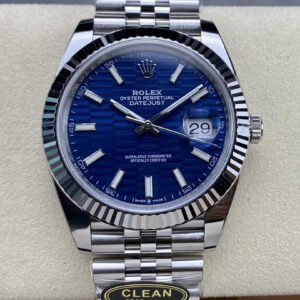 Replica Rolex Datejust 41MM M126334-0032 Clean Factory Blue Dial Stainless Steel Strap Watch