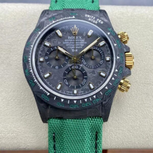 Replica Rolex Daytona Cosmograph Noob Factory Diw Custom Version Dark Green Strap Watch