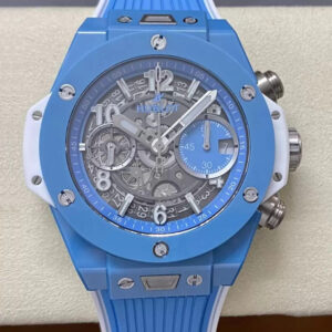 Replica Hublot BIG BANG Unico 441.EX.5120.RX BB Factory Blue Skeleton Dial Watch