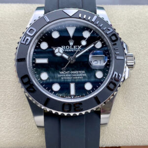 Replica Rolex Yacht Master M226659-0004 Clean Factory Black Ceramic Dial Watch