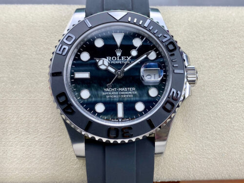 Replica Rolex Yacht Master M226659-0004 Clean Factory Black Ceramic Dial Watch