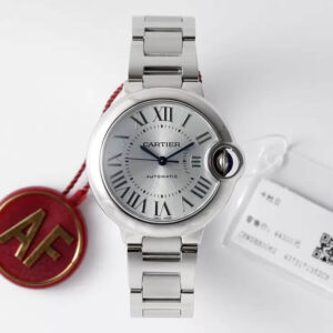 Replica Ballon Bleu De Cartier WSBB0062 33MM AF Factory Stainless Steel Strap Watch