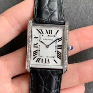 Replica Cartier Tank K11 Factory Stainless Steel Bezel Watch